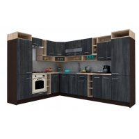 Bucatarie de Colt COSSY NEW ST. 230-310 Wenge / Decor 8509